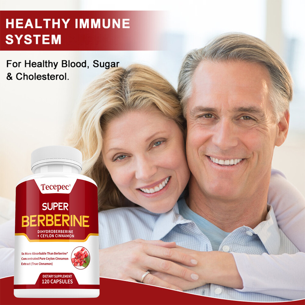 Super Berberine 250mg Dihydroberberine with Ceylon Cinnamon 30 to 120 Capsules