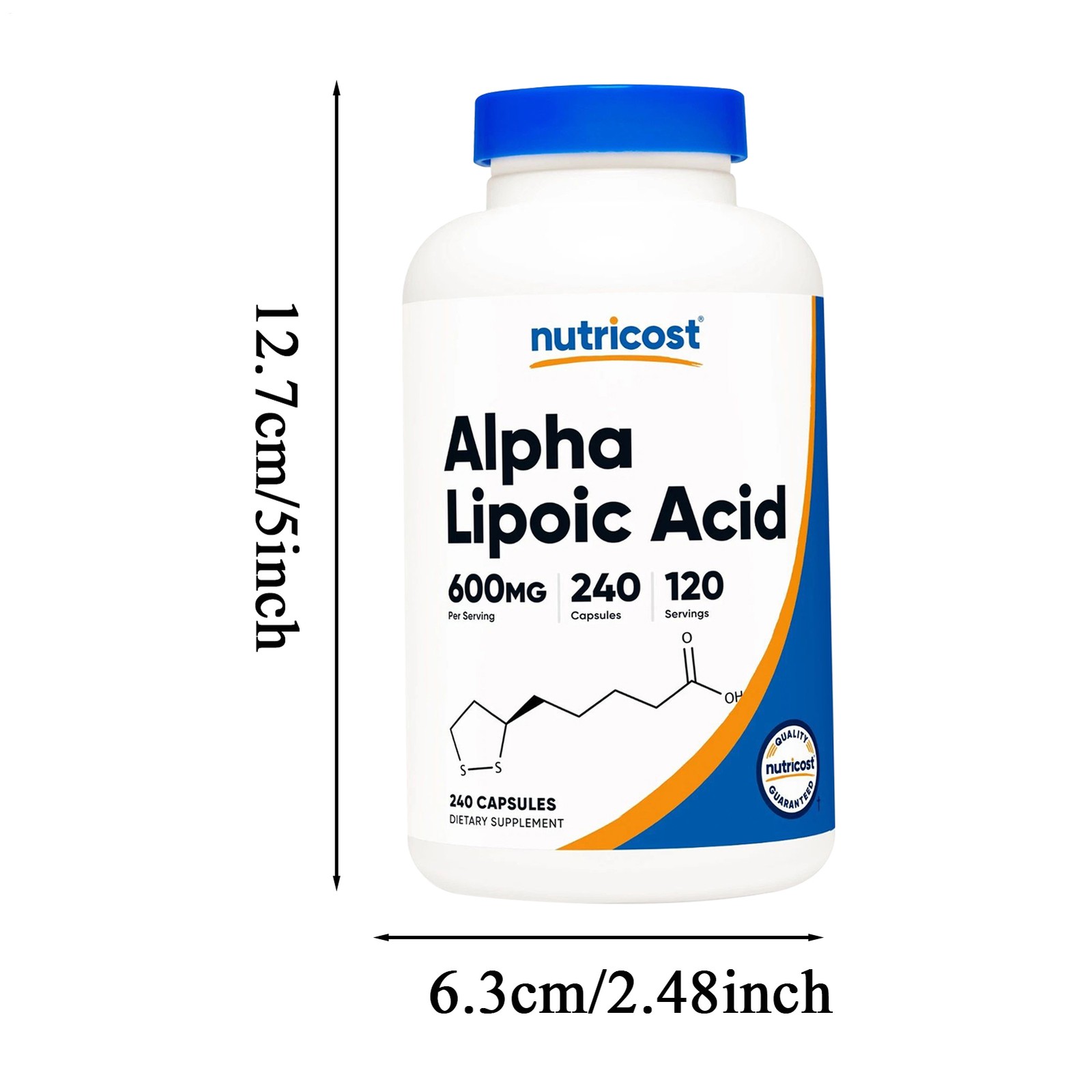 Nutricost Lipoic Acid – 600mg Per Serving – 240 Capsules