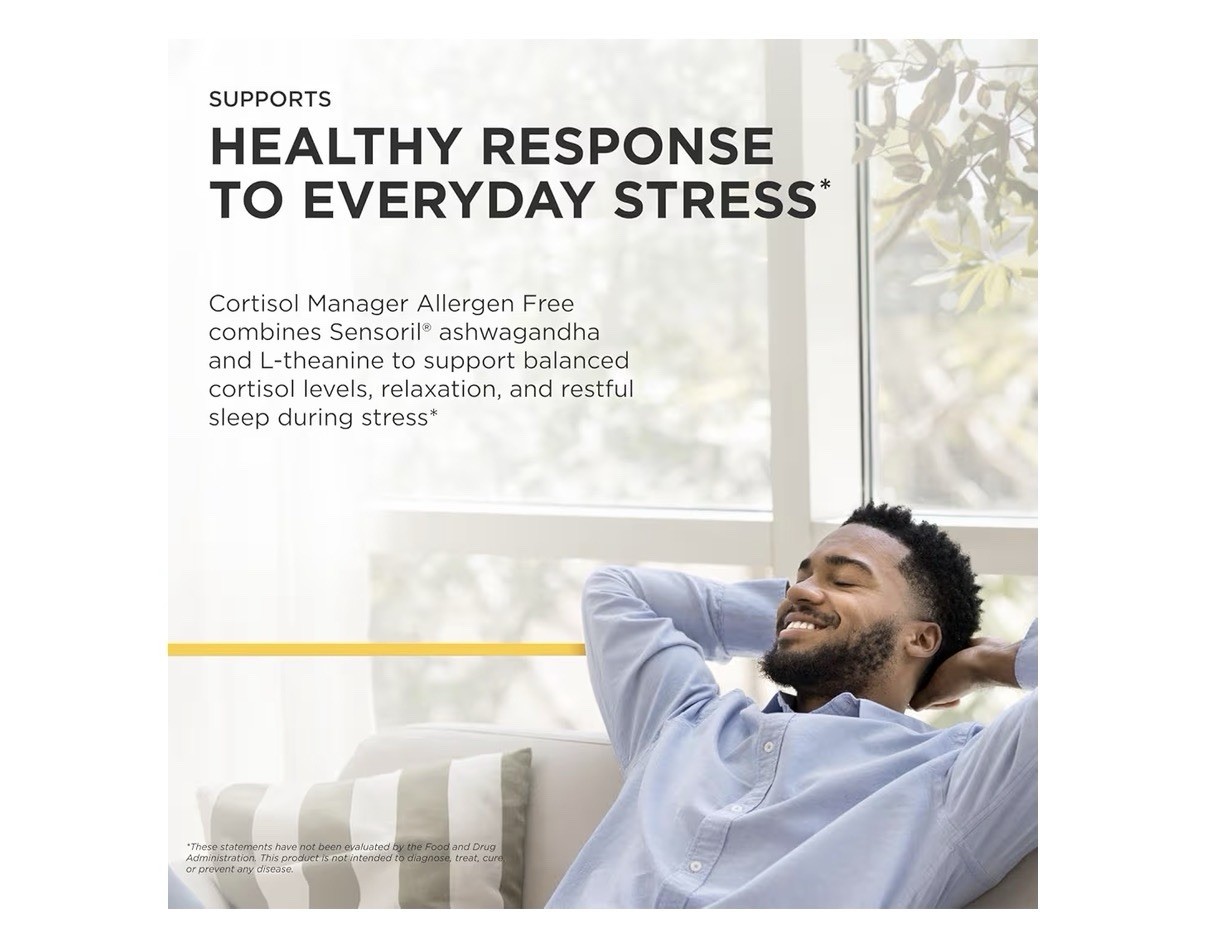 Integrative Therapeutics Cortisol Manager Allergen Free Adrenal Health 30capsule