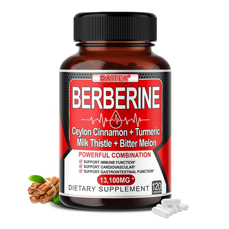 Berberine HCl & Ceylon Cinnamon – 13100mg | Organic | No gluten | 120 Capsules