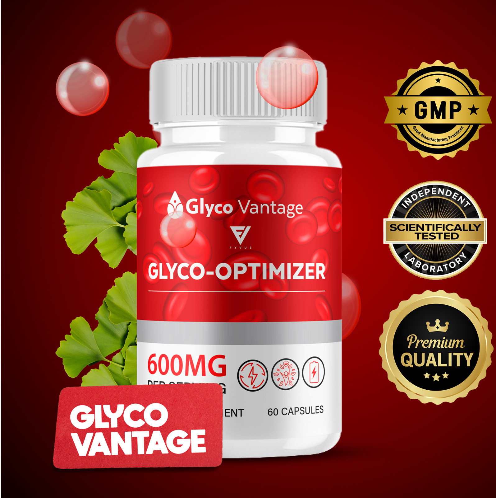 (3 Pack) Glyco Vantage Capsules, Glyco Vantage Glycogen Support (180 Capusles)