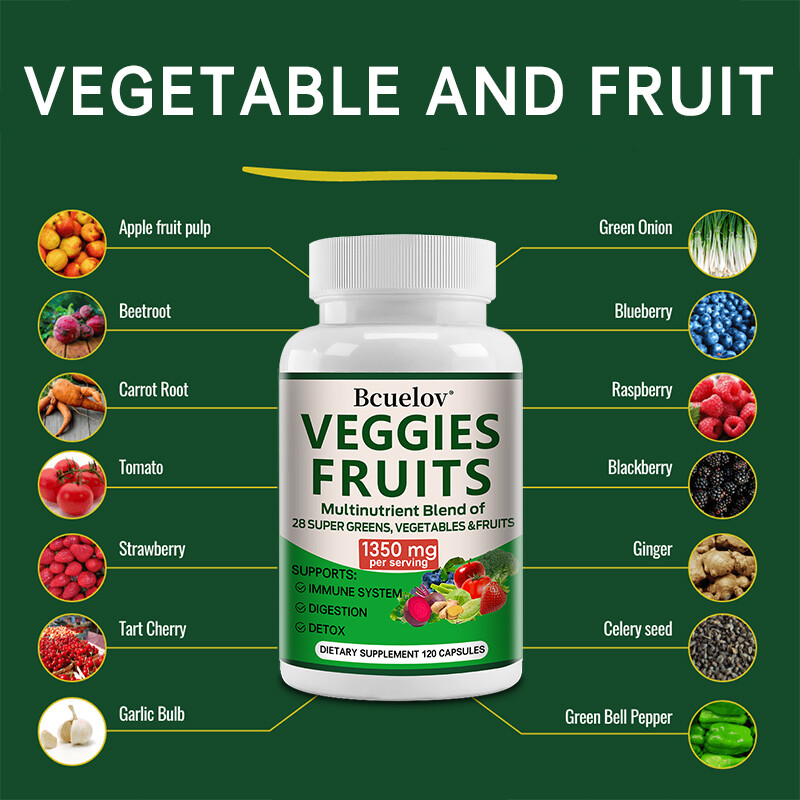 Fruits and Veggies Supplement Balance of Daily Nature Fruits & Vegetables 30-120