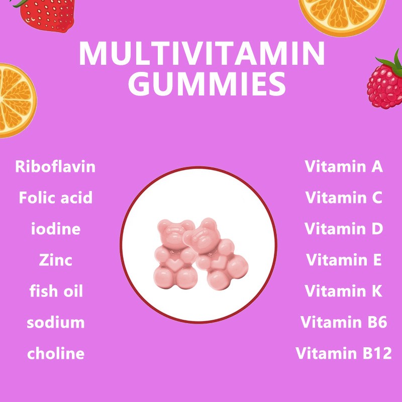 All-in-One Kids Multi Gummies-With Vitamins,Zinc & Fish Oil for Growing Children