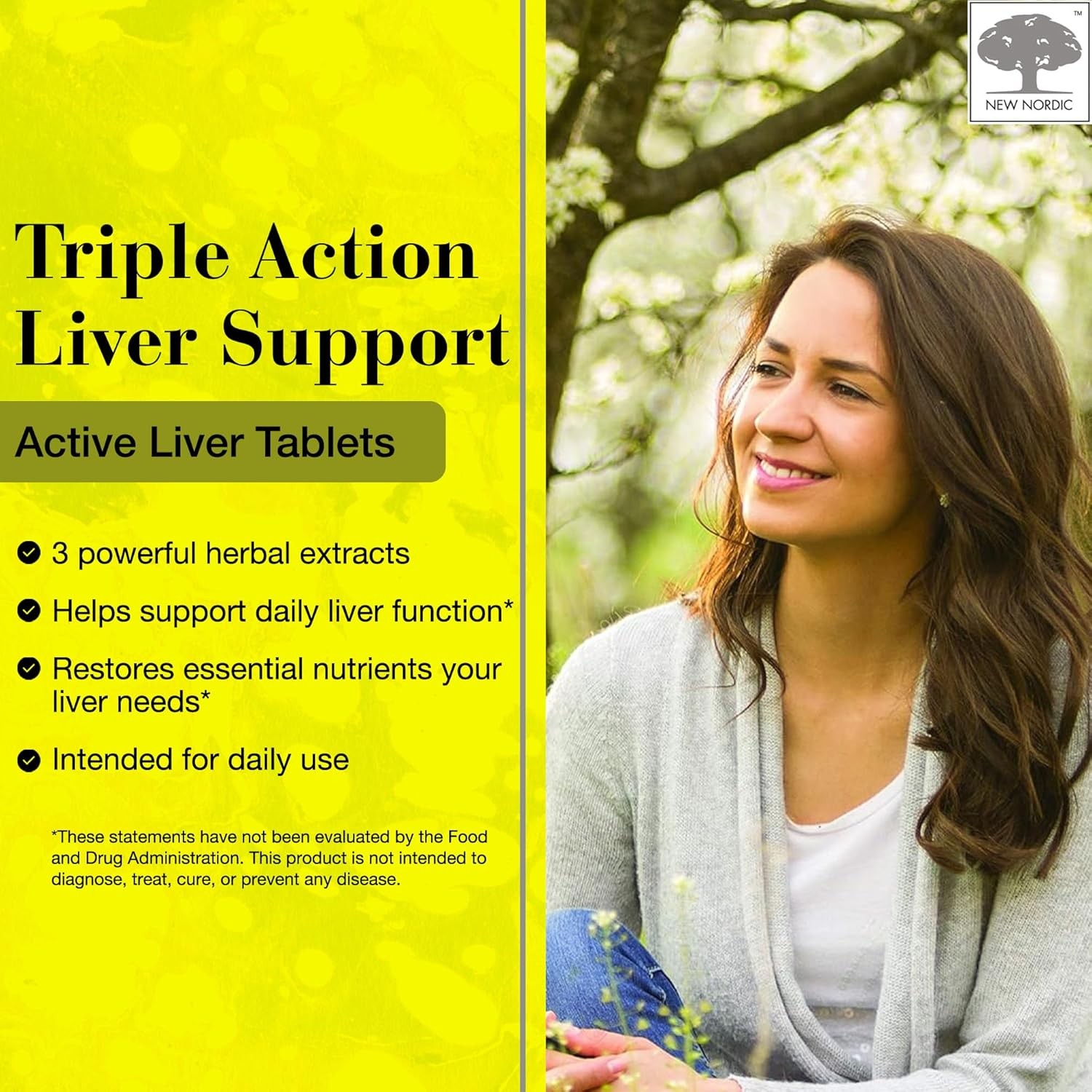 NEW NORDIC Active Liver Daily Liver Supplement,- 6 pack- NEW-F