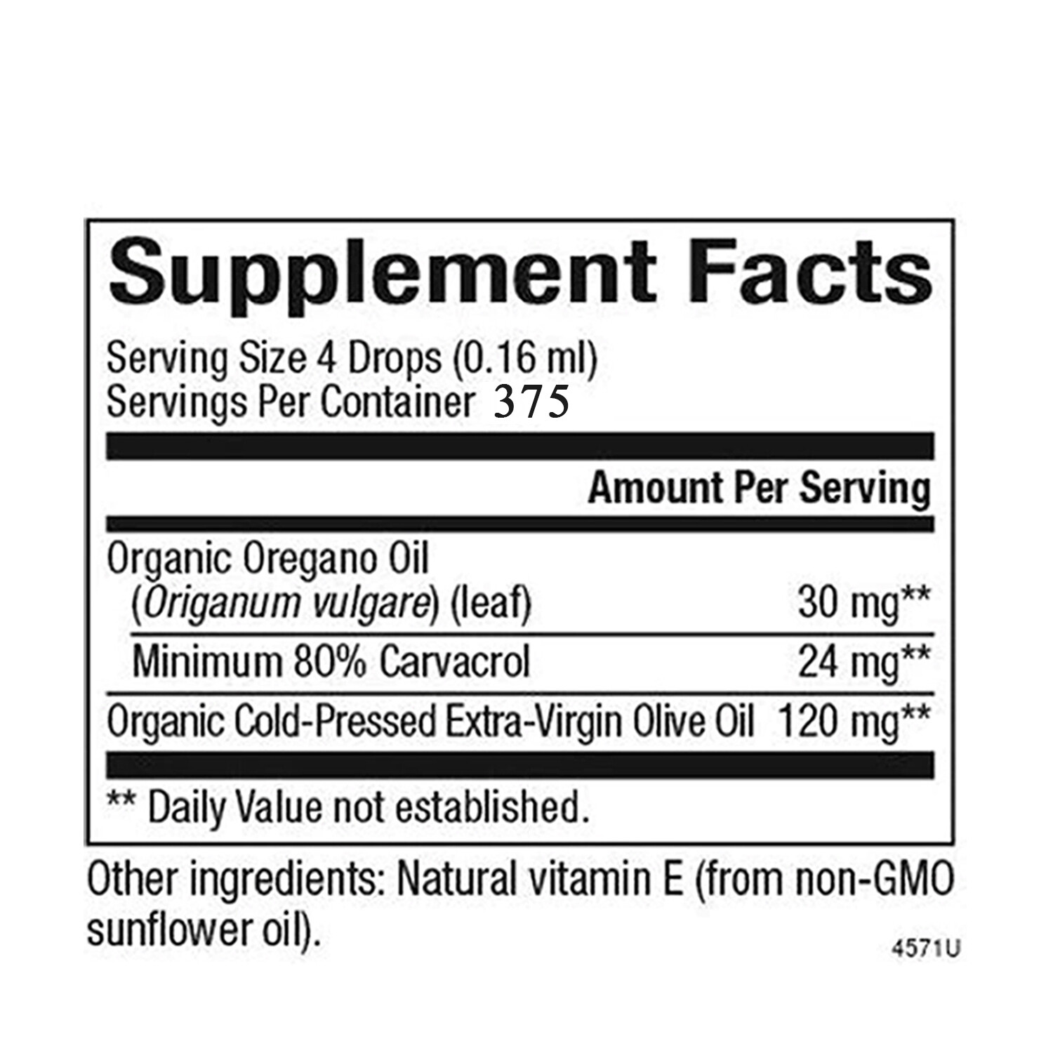 Natural Factors Organic Oil of Oregano, 2 Ounces (60 mL)