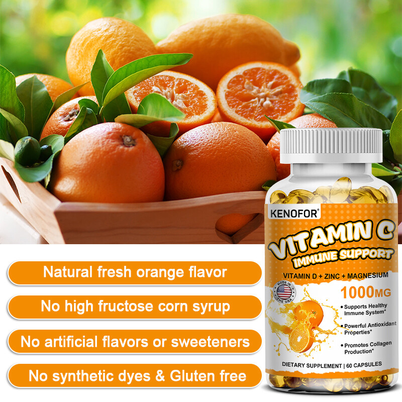 Hydrolyzed Collagen & Vitamin C 120pcs – Healthy Immune, Hair, Skin, and Nails