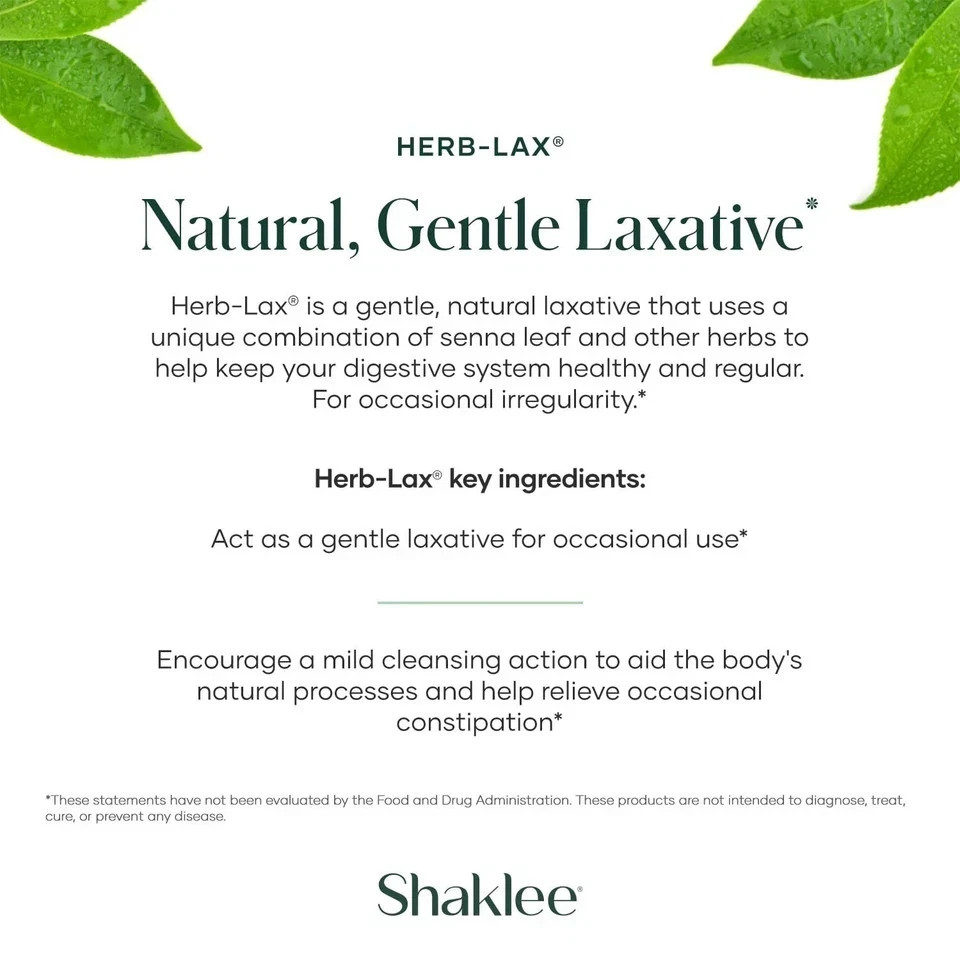 Herb-Lax® Gentle Laxative – Herbal Blend with Senna Leaf for Digestive Health