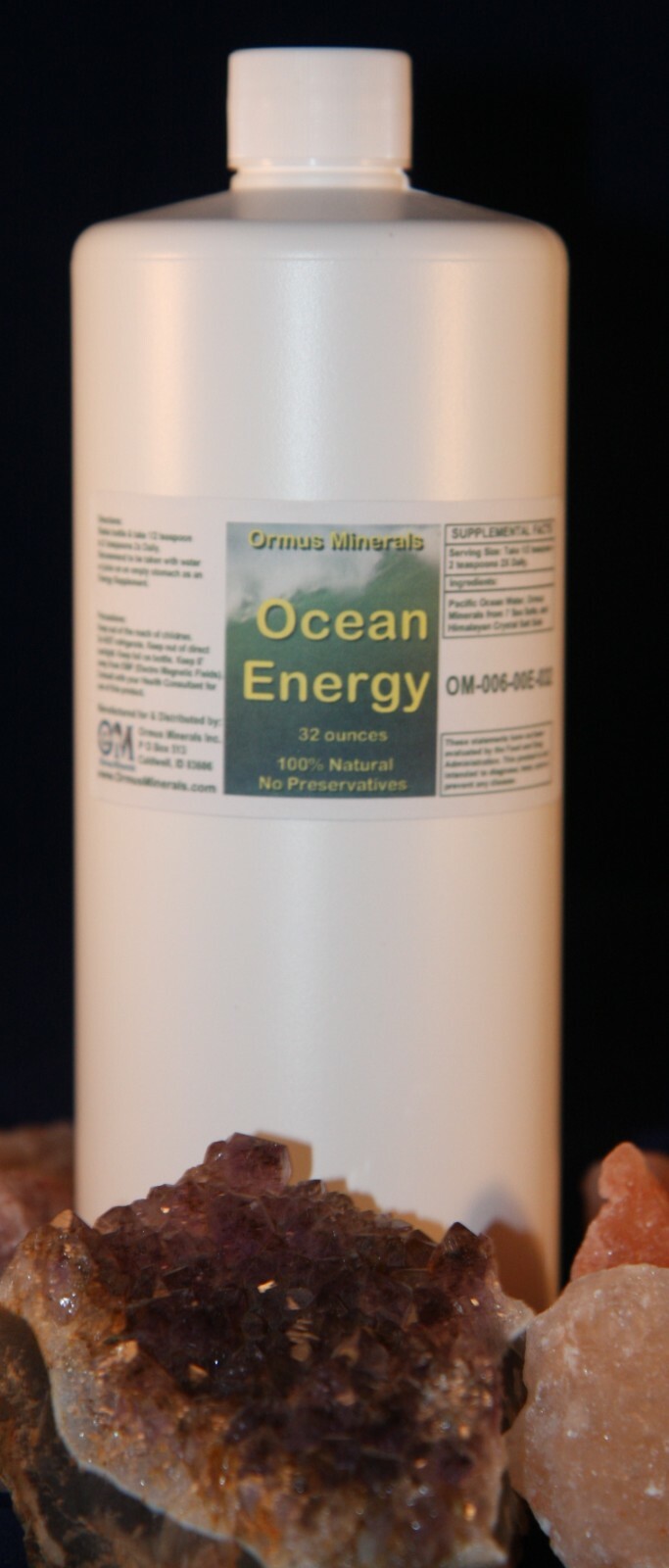 Ormus minerals Ocean Energy Mental Health Clarity Vision health immunity 32oz