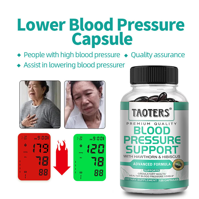 Advanced Blood Pressure Support Heart Health Diet 60to120 Caps Free Shipping New