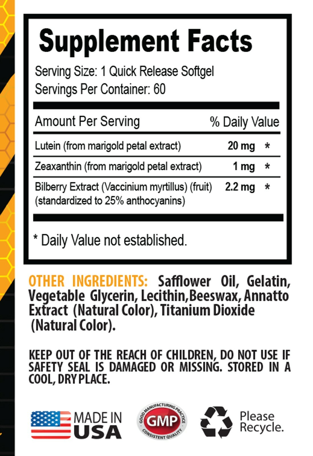 EYE SUPPORT COMPLEX – anti inflammatory – herbal blend supplem 1B