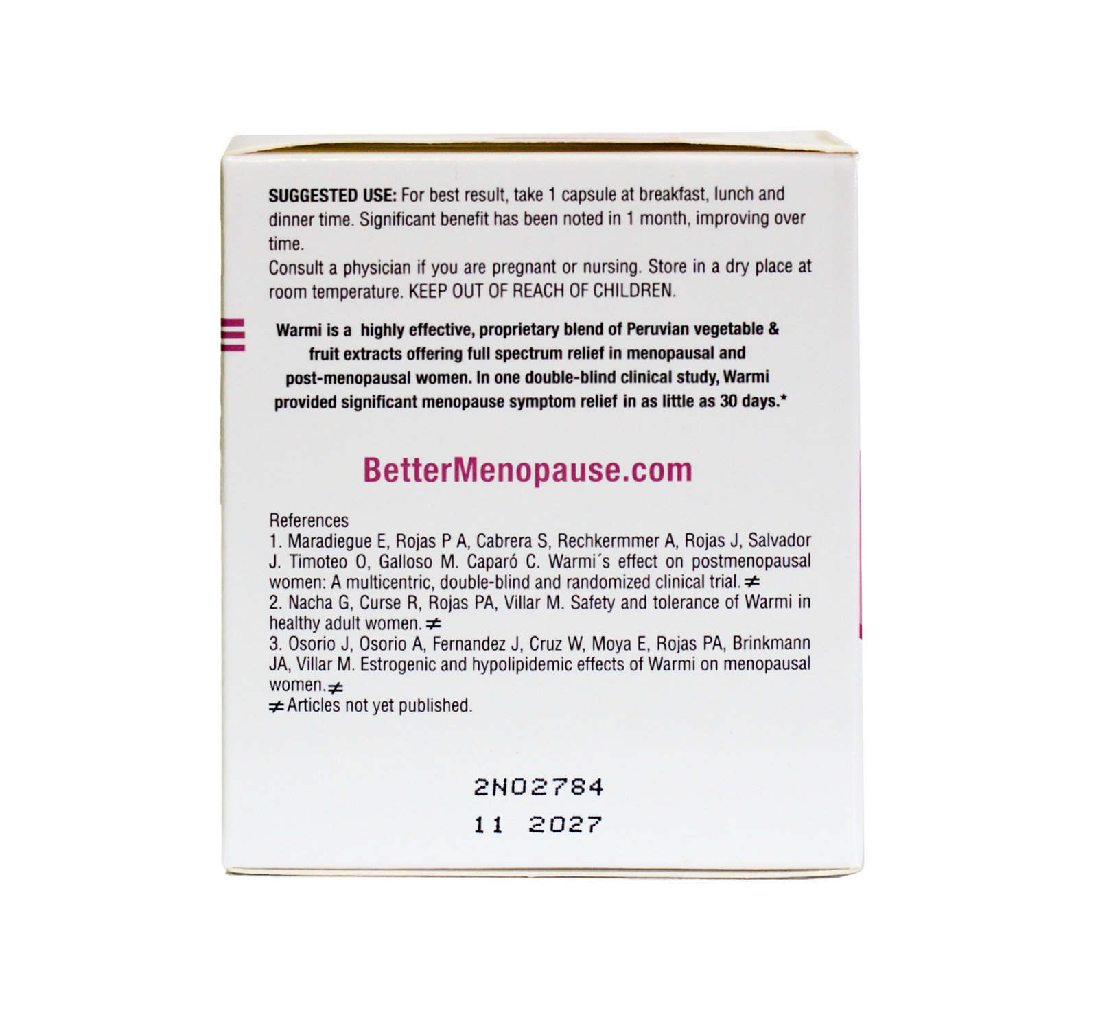 LaneInnovative – Warmi Menopause Support for Women, Organic Maca, No Soy *