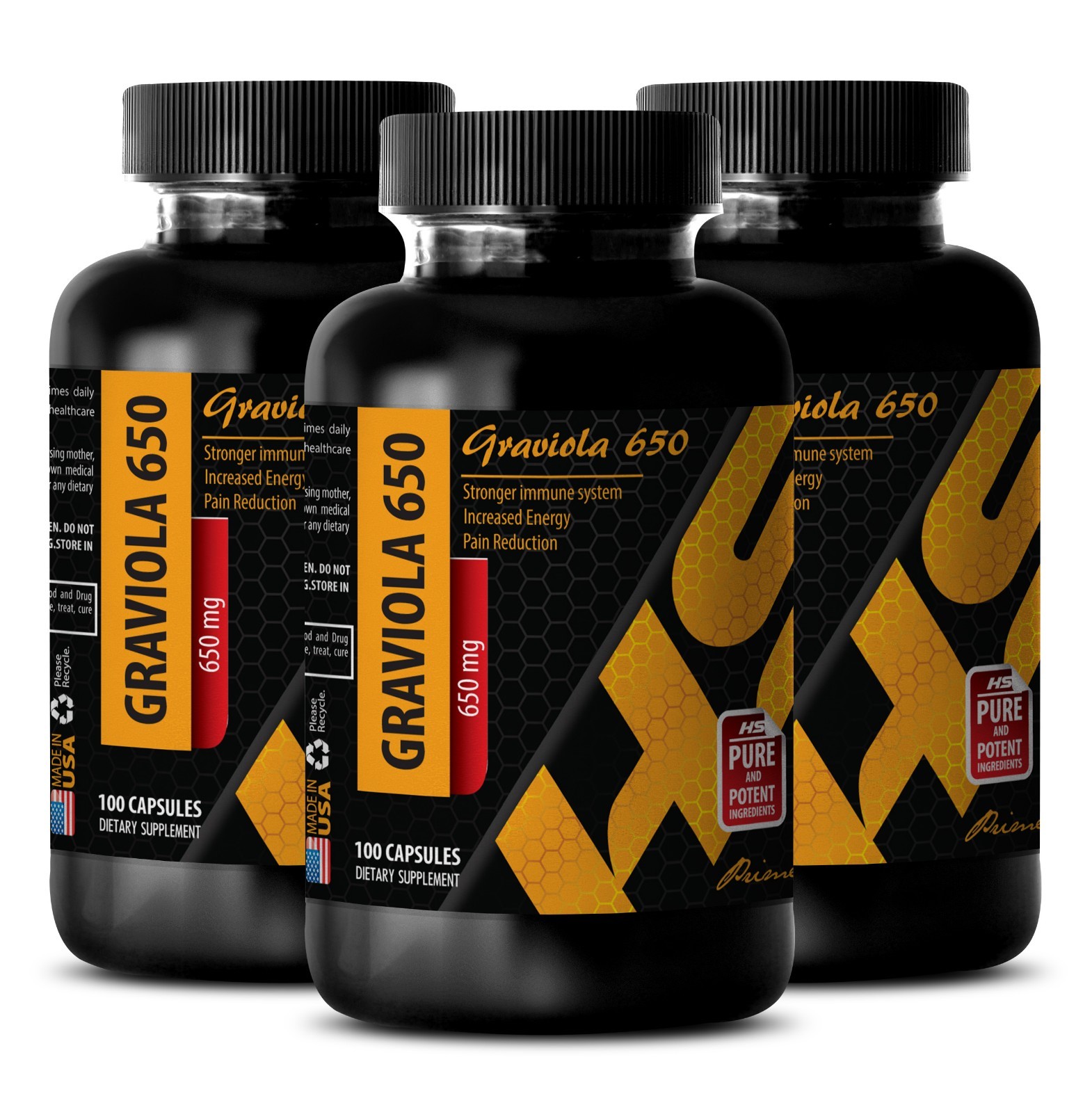 graviola extract – GRAVIOLA – soursop – 3 Bottles