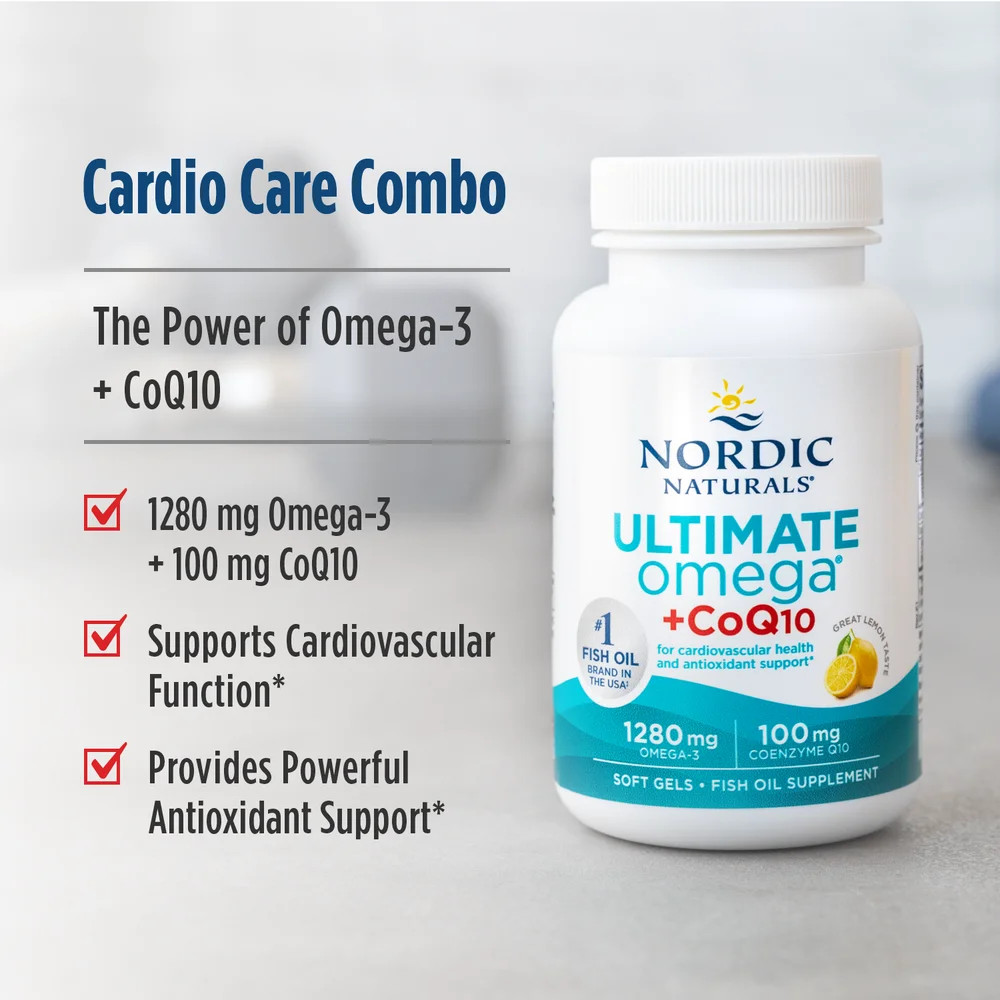 Nordic Naturals Ultimate Omega +CoQ10 – Support Overall Heart Health And Energy