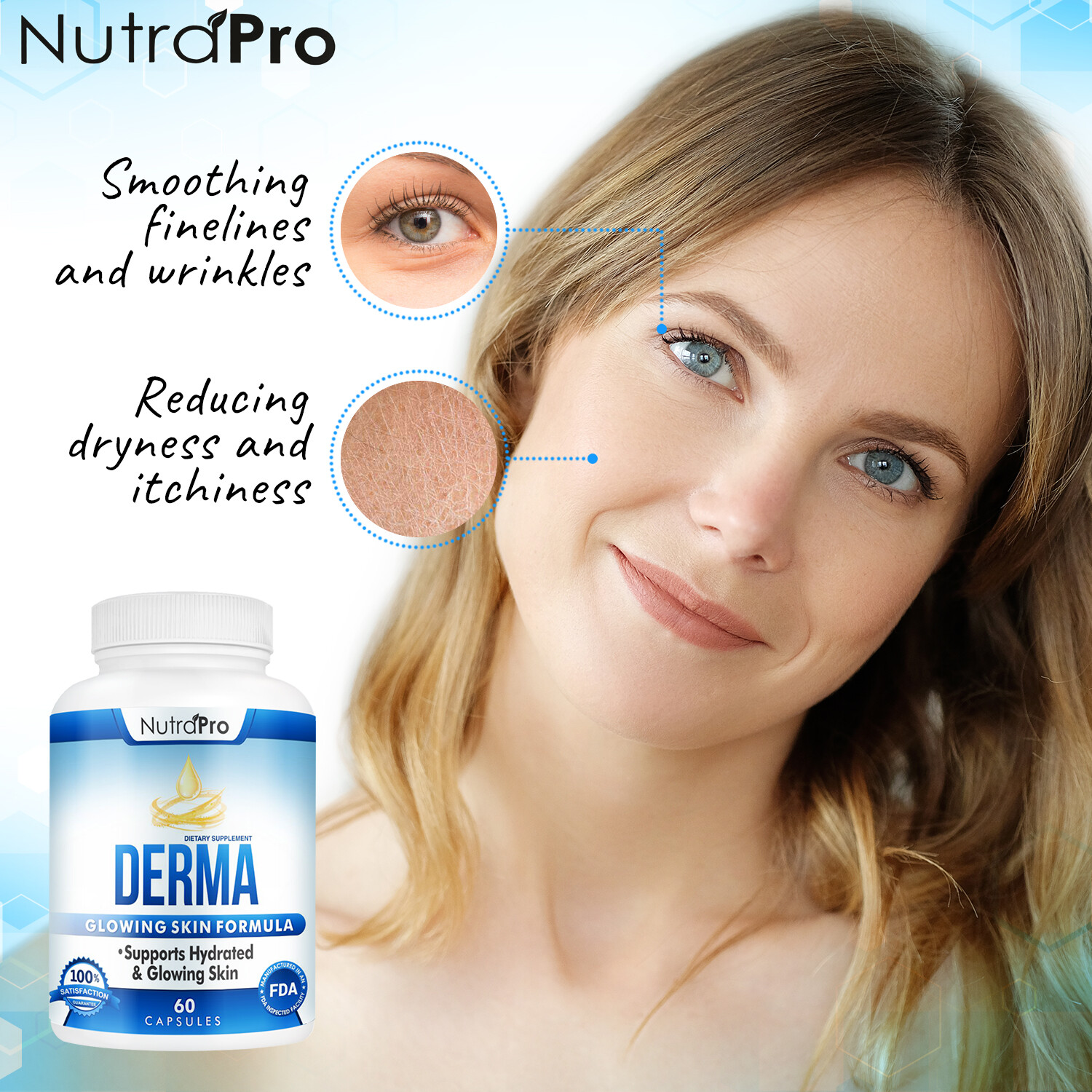 Dermal Repair Complex for Healthy Hydrated Glowing Skin & Anti Wrinkles
