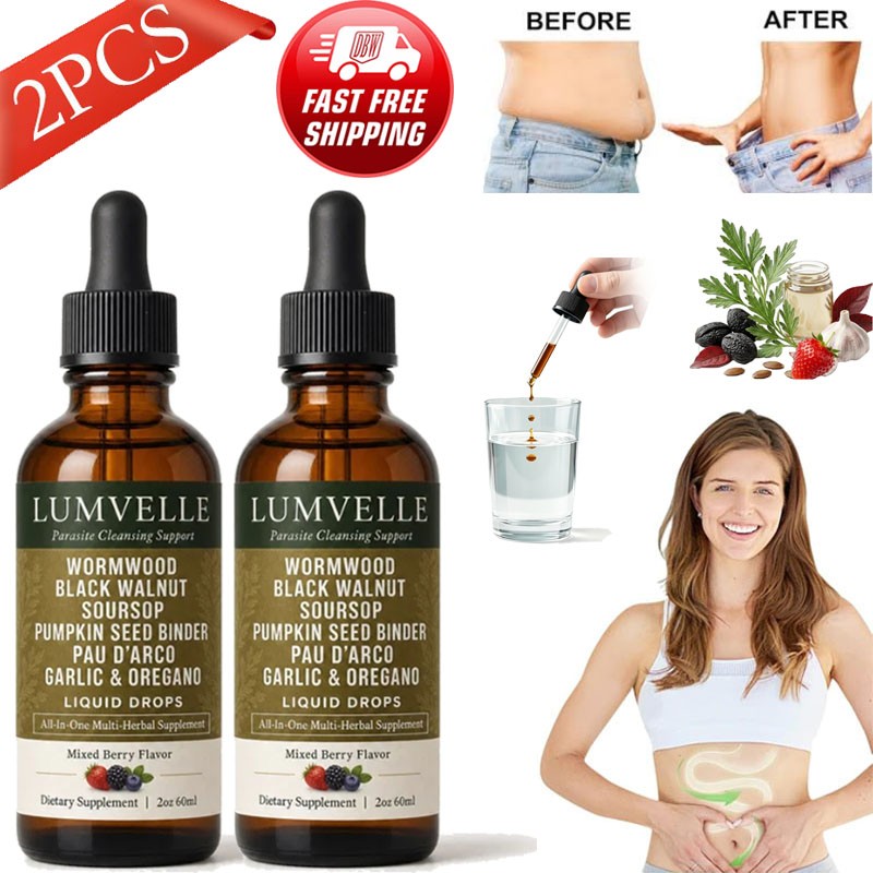 2 PCS LUMVELLE Wild Harvested Wormwood Herbal Liquid Botanical Supplement Drops