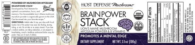 Host Defense Brain Power Stack Powder 100 g – Mental Edge