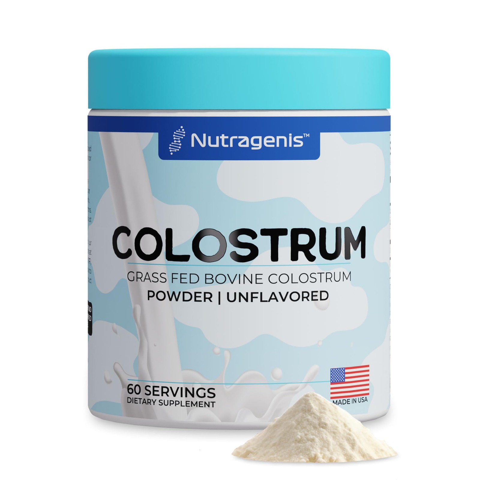 Colostrum™ Premium Powder for Gut Health, 4.23 Ounce (Pack of 1), White