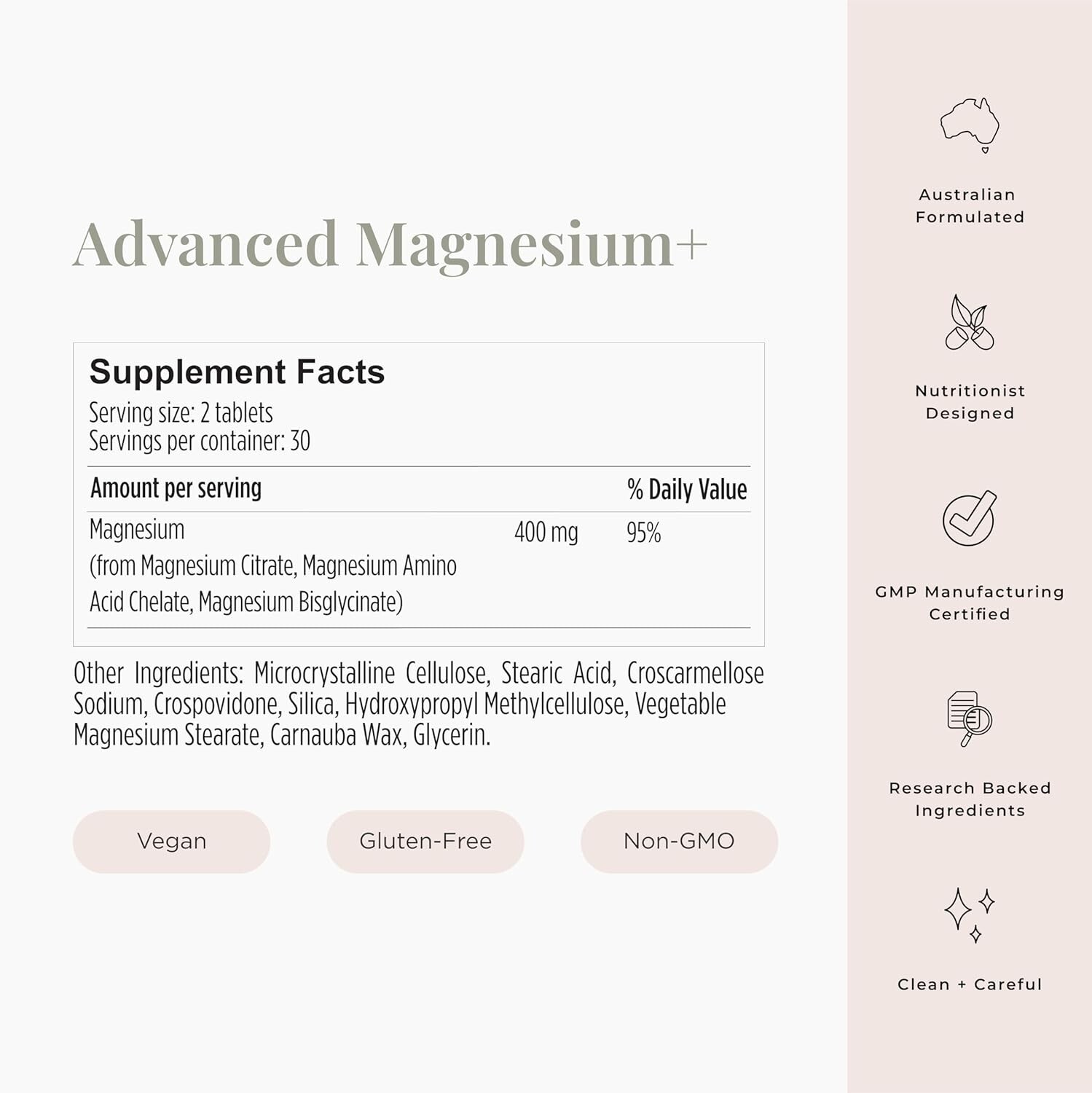 (2 Pack) JSHealth Vitamins Advanced Magnesium Supplements – 120 Tablets