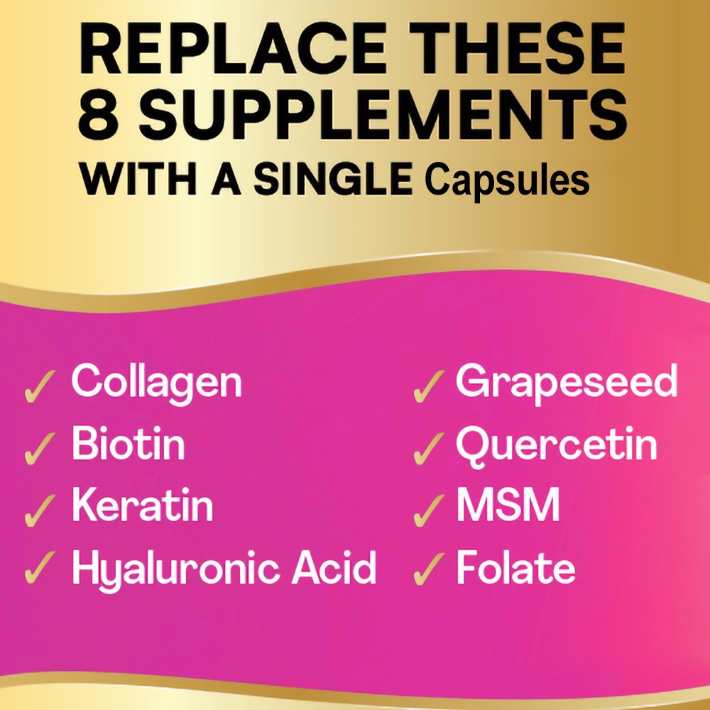 Collagen Supplements Improve Skin Nail Hair Joint Health Vitamins 120 Softgels