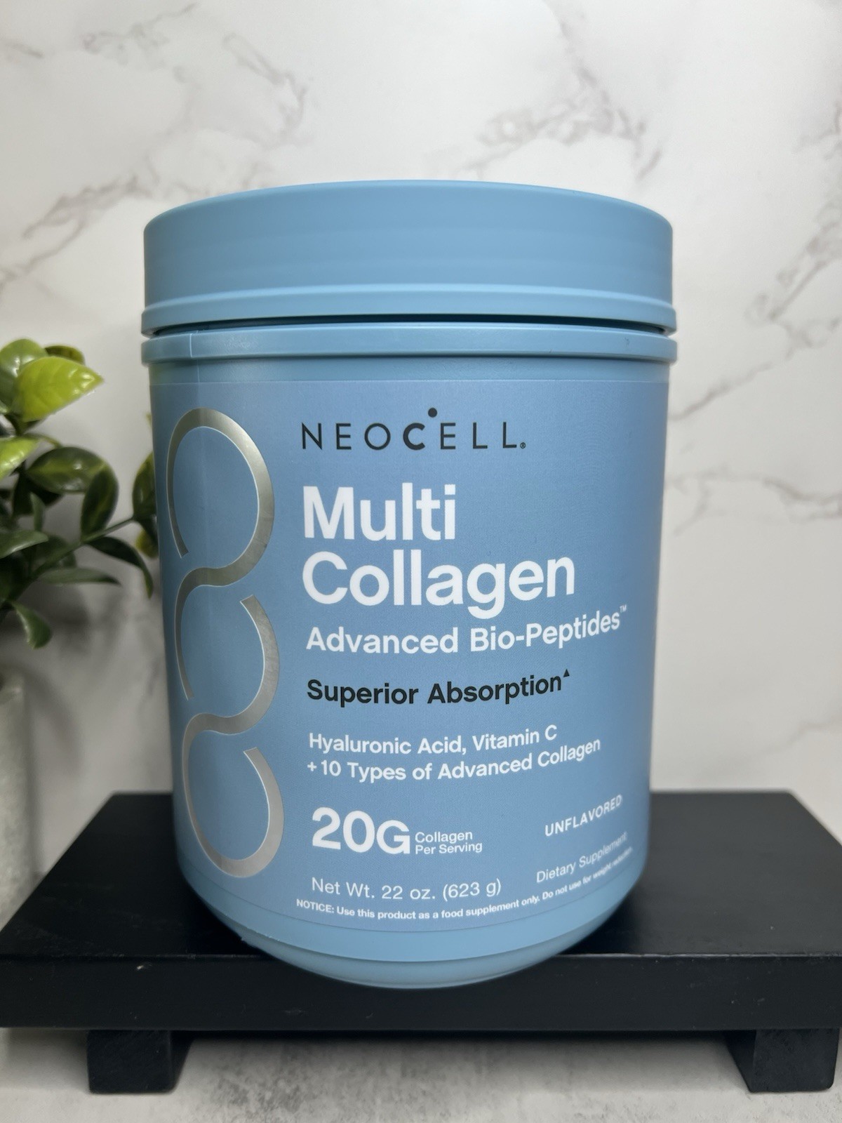 NeoCell Multi Collagen Advanced Bio-Peptides Powder Unflavored 22oz Exp 10/28