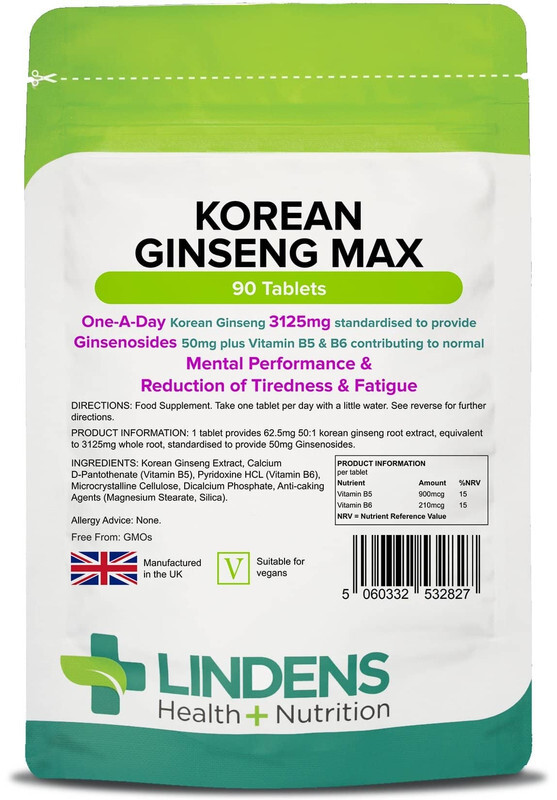 Korean Ginseng Max 4-PACK 360 Tablets 50mg Ginsenosides Natural Quality