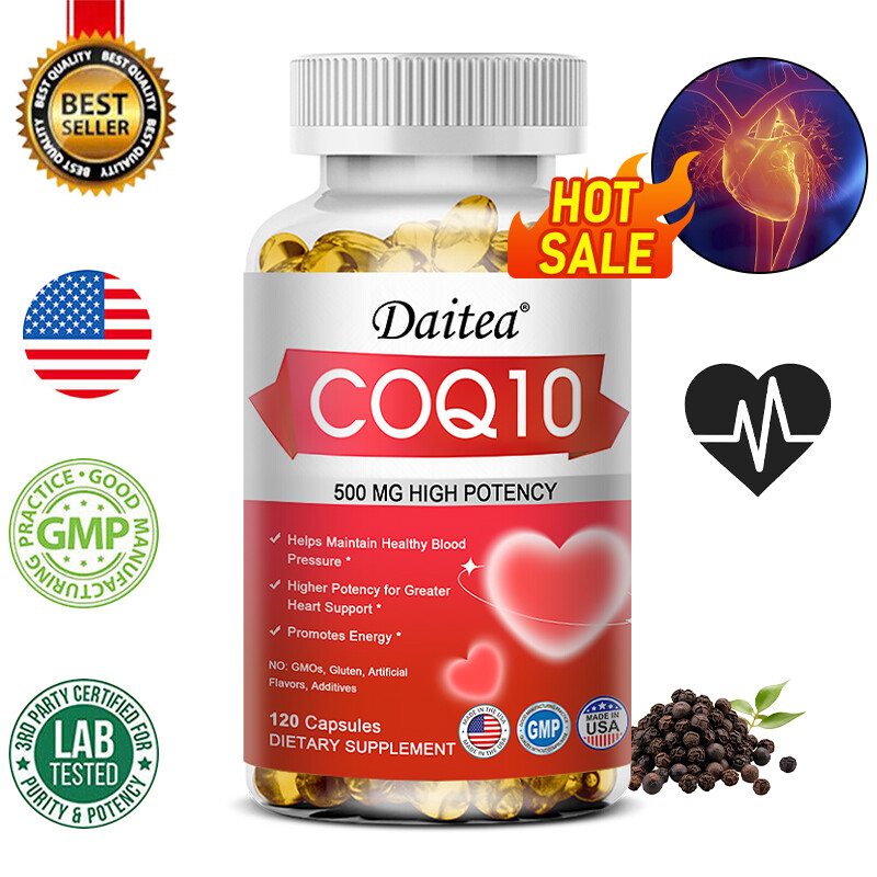 CoQ10 Ubiquinol 500 mg, 30/60/120 Softgels, exp 03/2026, Free Shipping