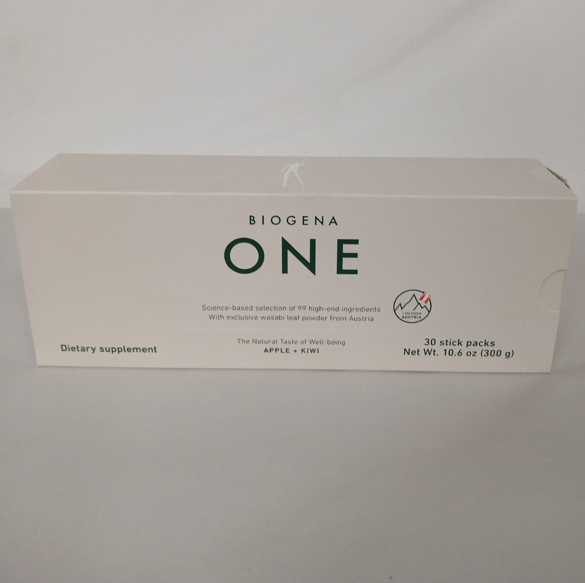 BIOGENA ONE Greens Dietary Supplement Apple Kiwi 30 Stick Packs 300g NEW