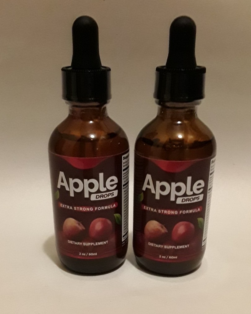 2 APPLE DROPS Extra Strong Formula Dietary Supplement 2oz Each Sealed Exp. 10/26