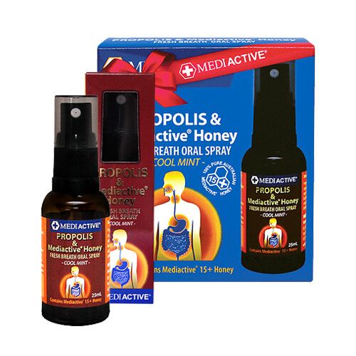 Mediactive Propolis & 15+Honey Fresh Breath Oral Spray 75ml