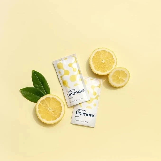 Unicity Unimate Yerba Mate Supplement LEMON Flavour 30 Sachet – FREE SHIPPING