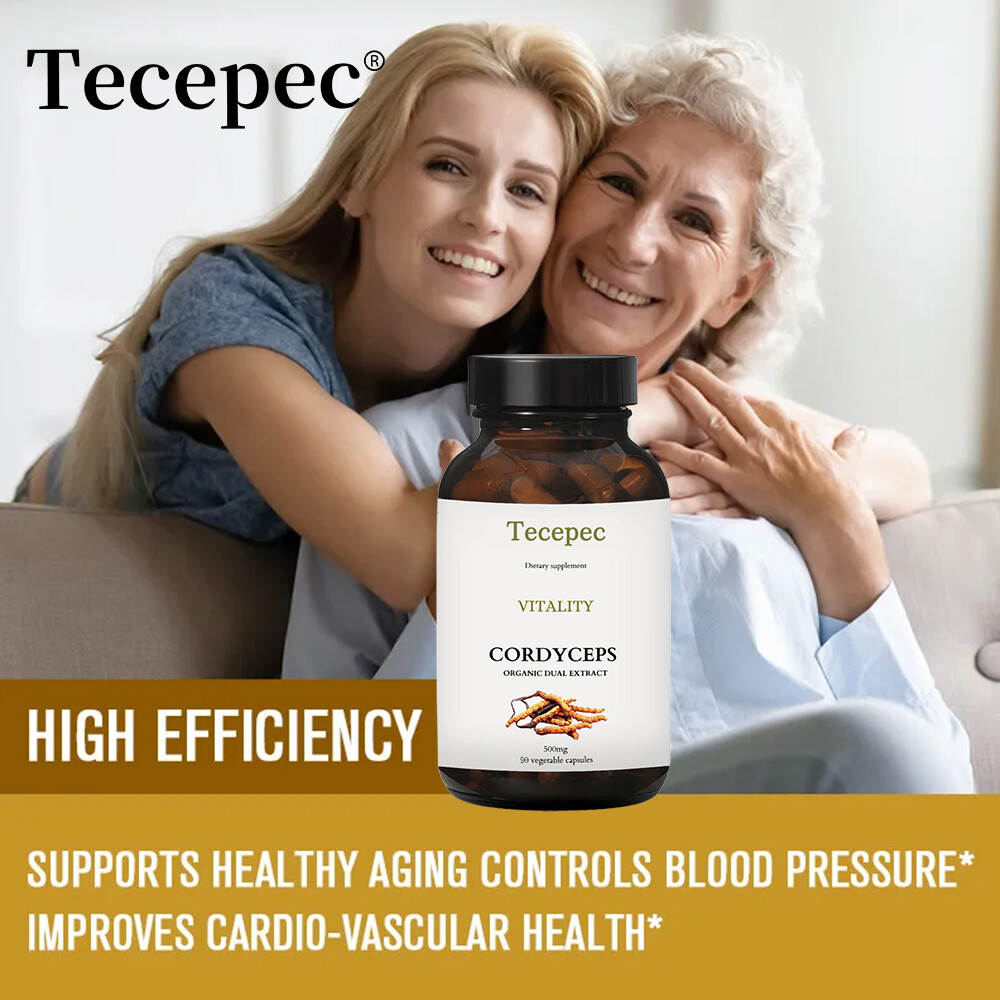 Cordyceps Mushroom Extract 1000mg Capsules – Immune Support