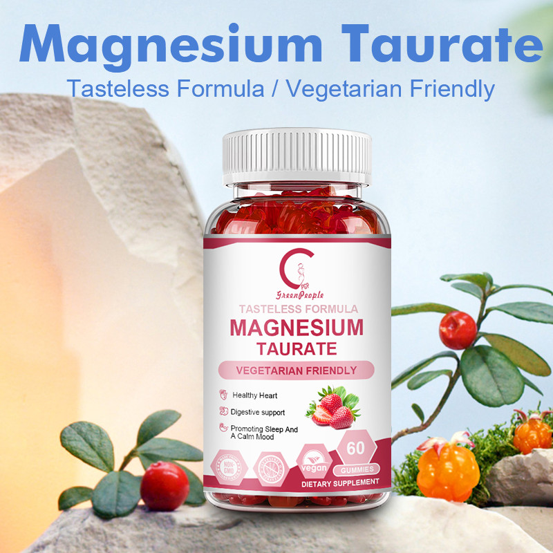 Magnesium Taurate 1800MG Stress Support ,Improve Sleep Quality,Calm Mood 60Pcs