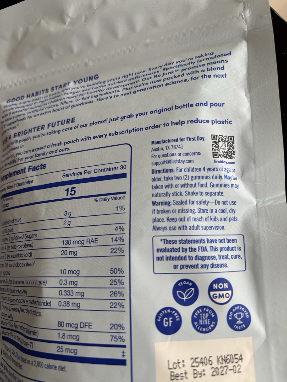 Nello SuperFocus Focus Drink Mix + Caffeine Fruit Punch 20 Packets 0g Sugar