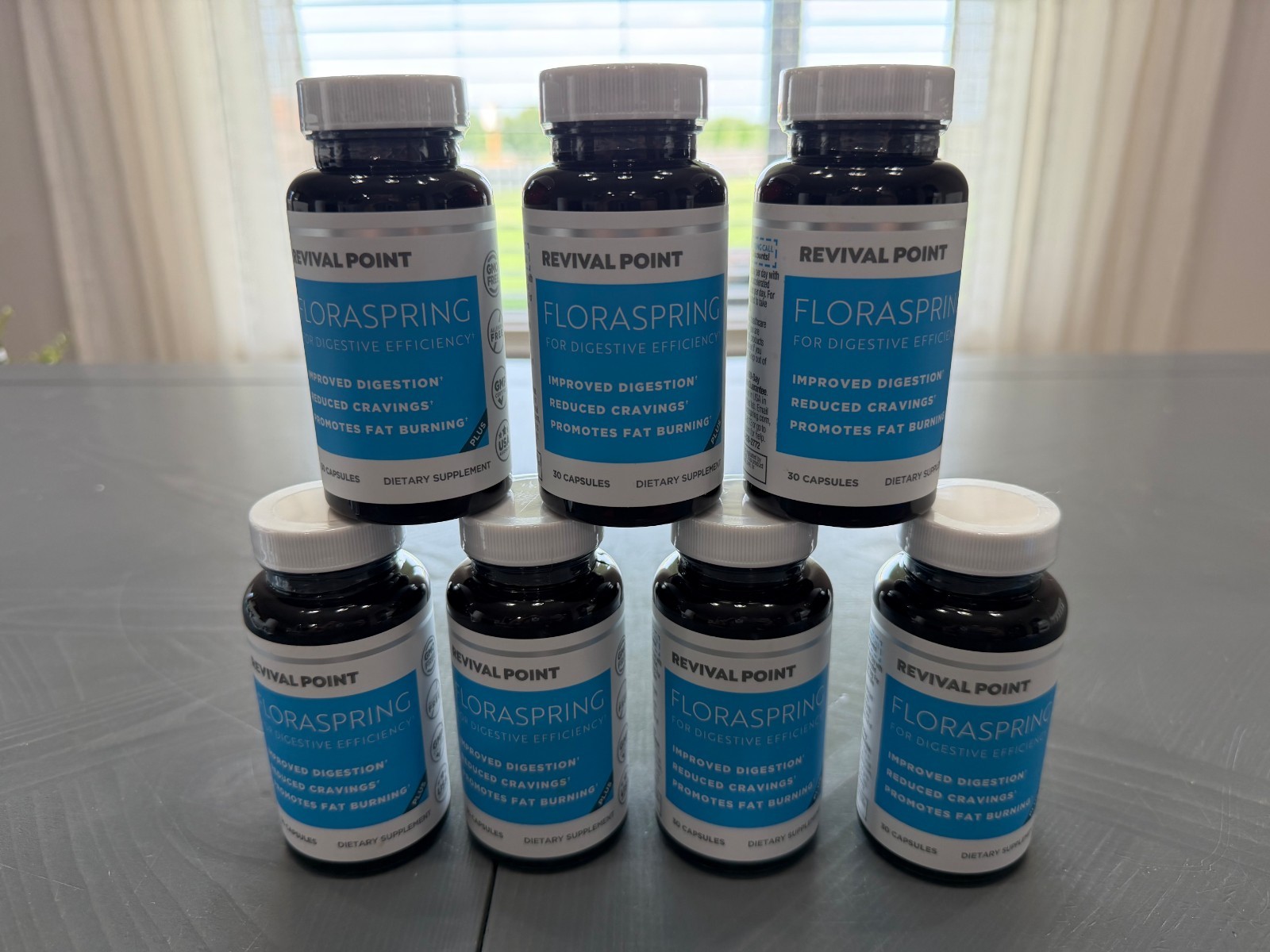 LOT OF 7 FLORASPRING PROBIOTICS DAILY SUPPLEMENT TO SUPPORT DIGESTION 30 CAPSULE