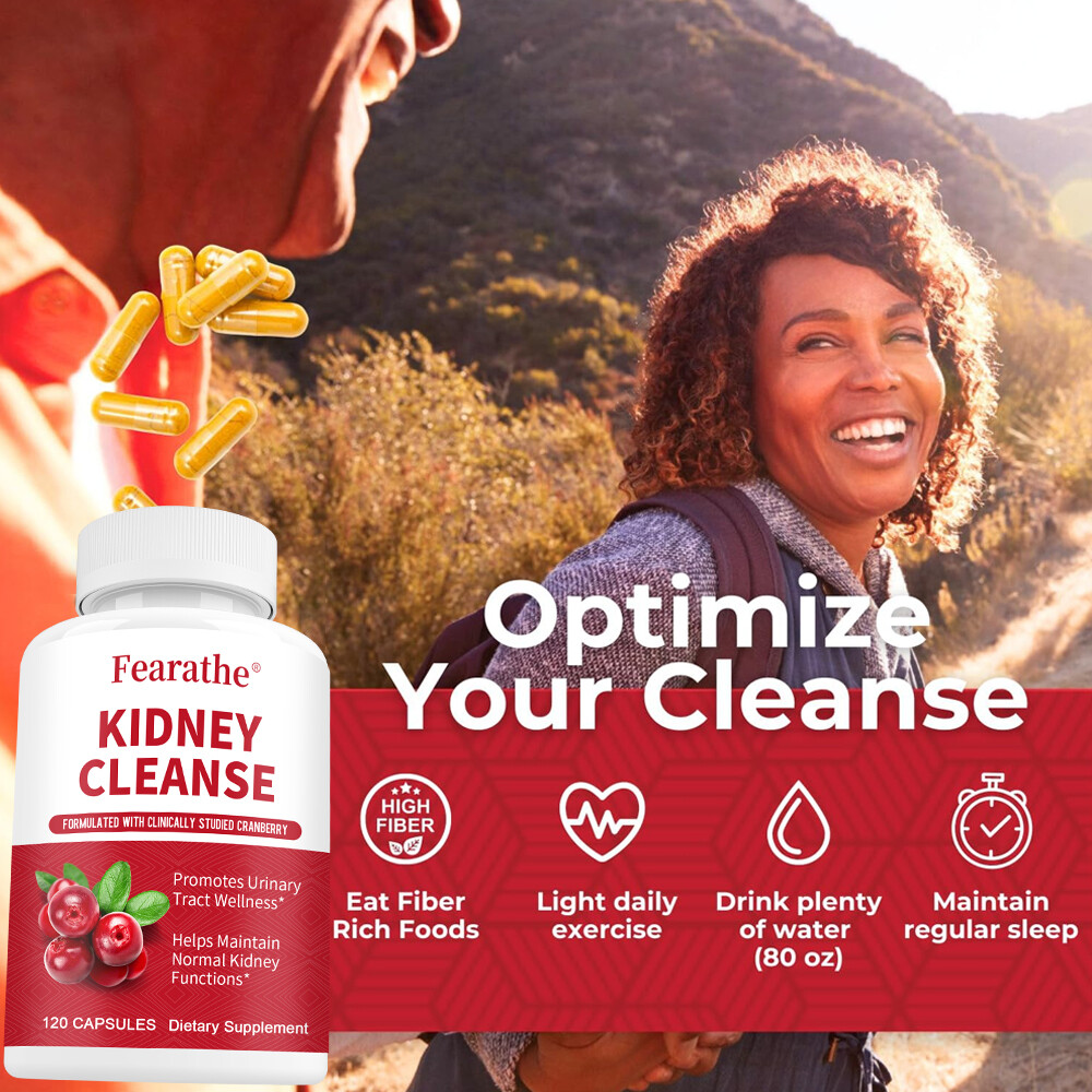 Kidney Health Cleanse Support Detox Natural Supplement High Quality