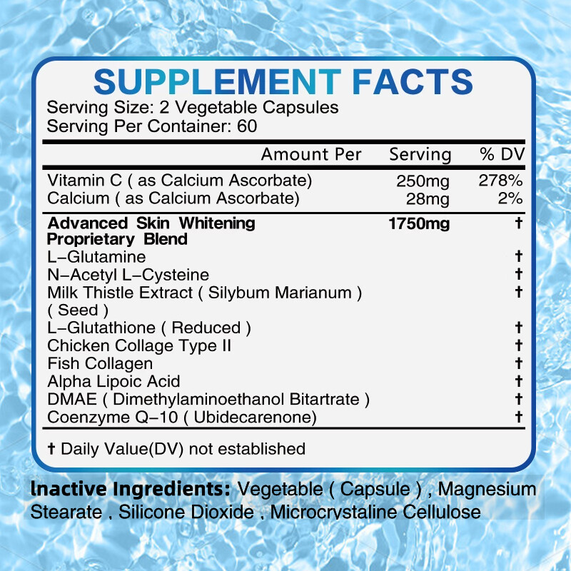 L -Glutathione NAC Collagen Detoxification Whitening Antioxidant