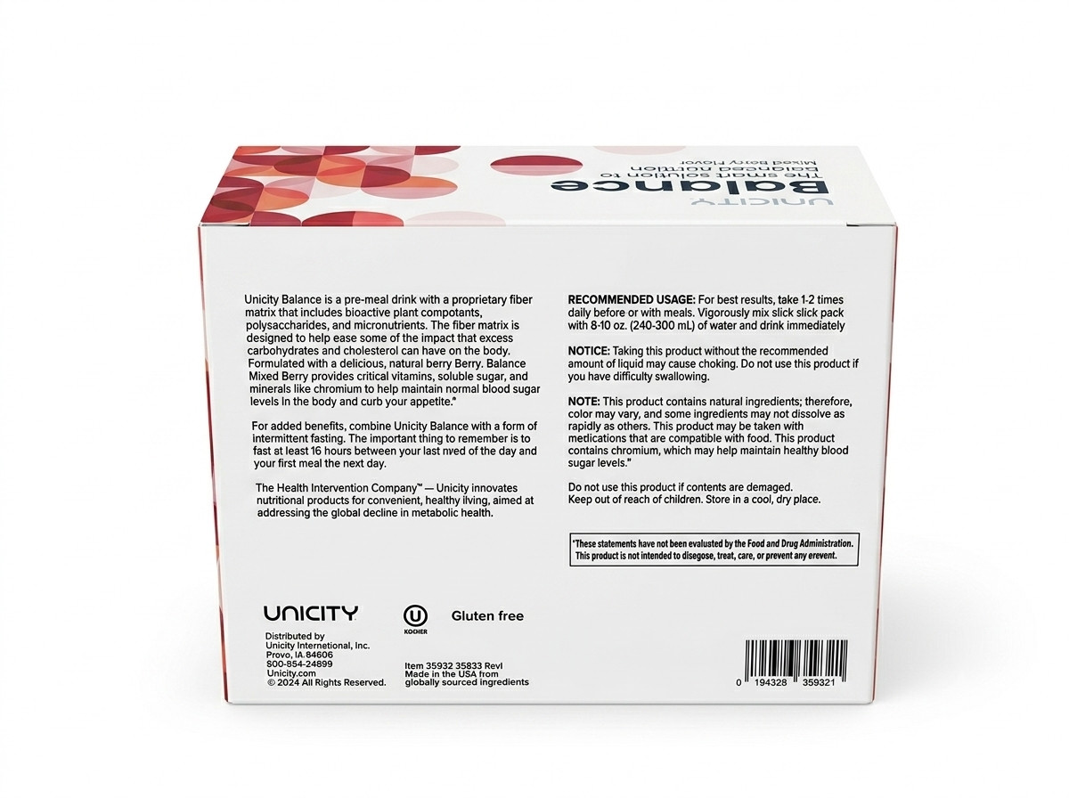 Unicity Unimate Berry Flavor Yerba Mate Beverage Mix Energy Drink Sachets