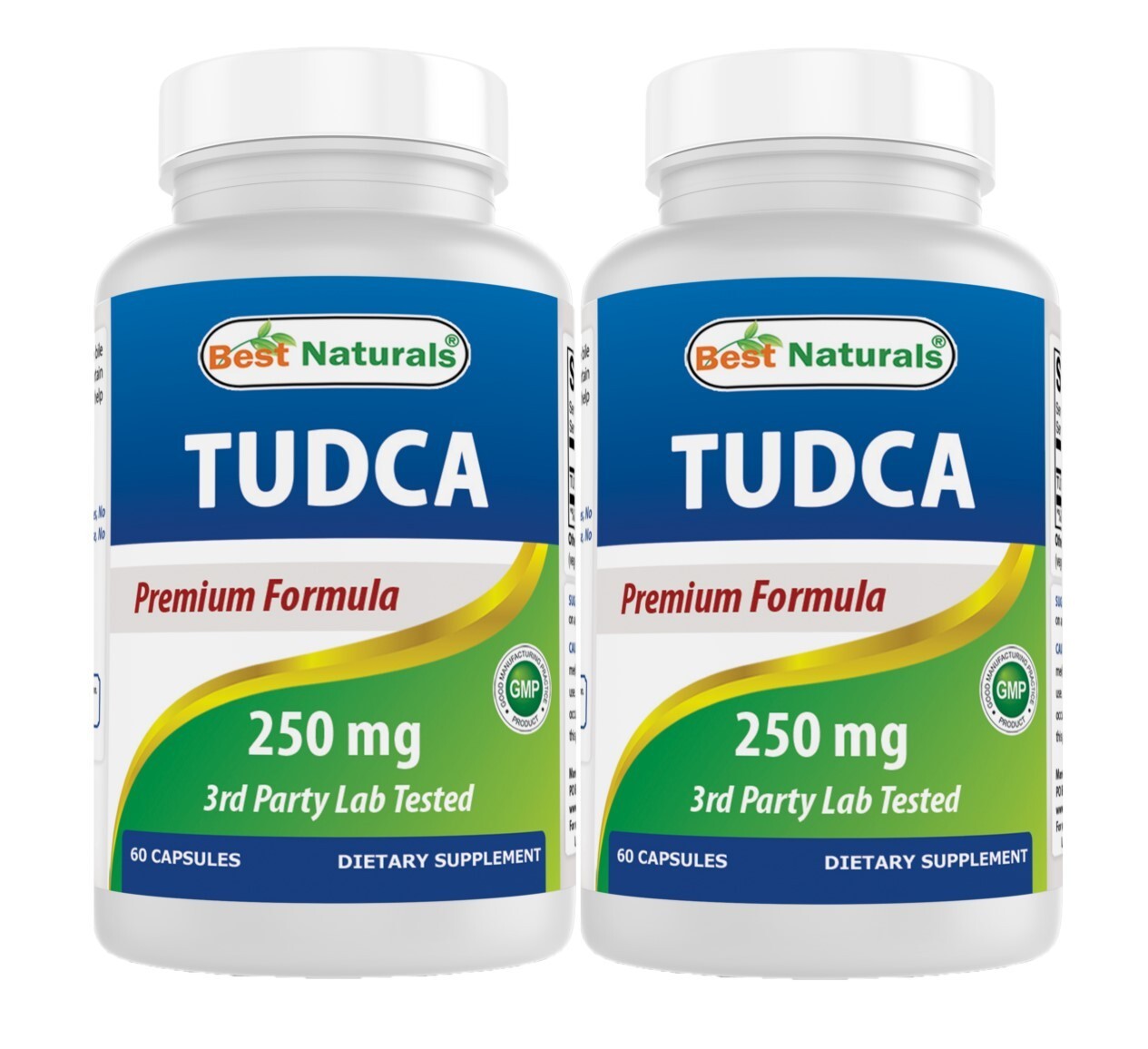 2 Pack Best Naturals TUDCA 250mg (Tauroursodeoxycholic Acid) – 60 Veg Capsules