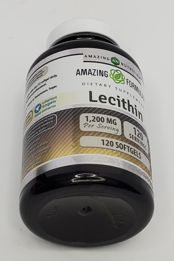 Amazing Formulas Lecithin 1200mg 120 gels Supplement Soybean Oil exp 1/27
