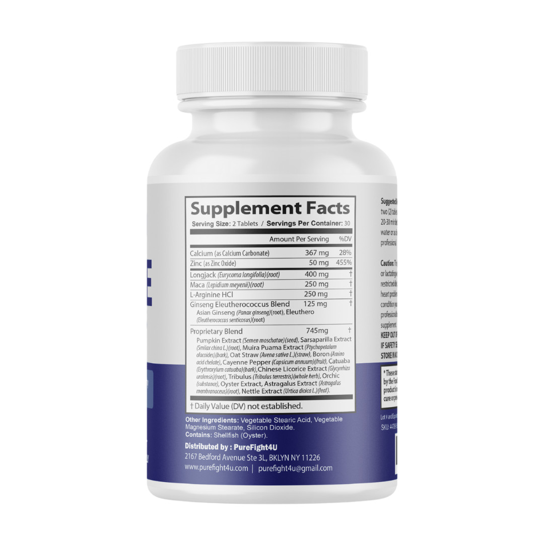 Male Tablets Daily Wellness Support for Energy & Vitality Supplement- 8 Bottles
