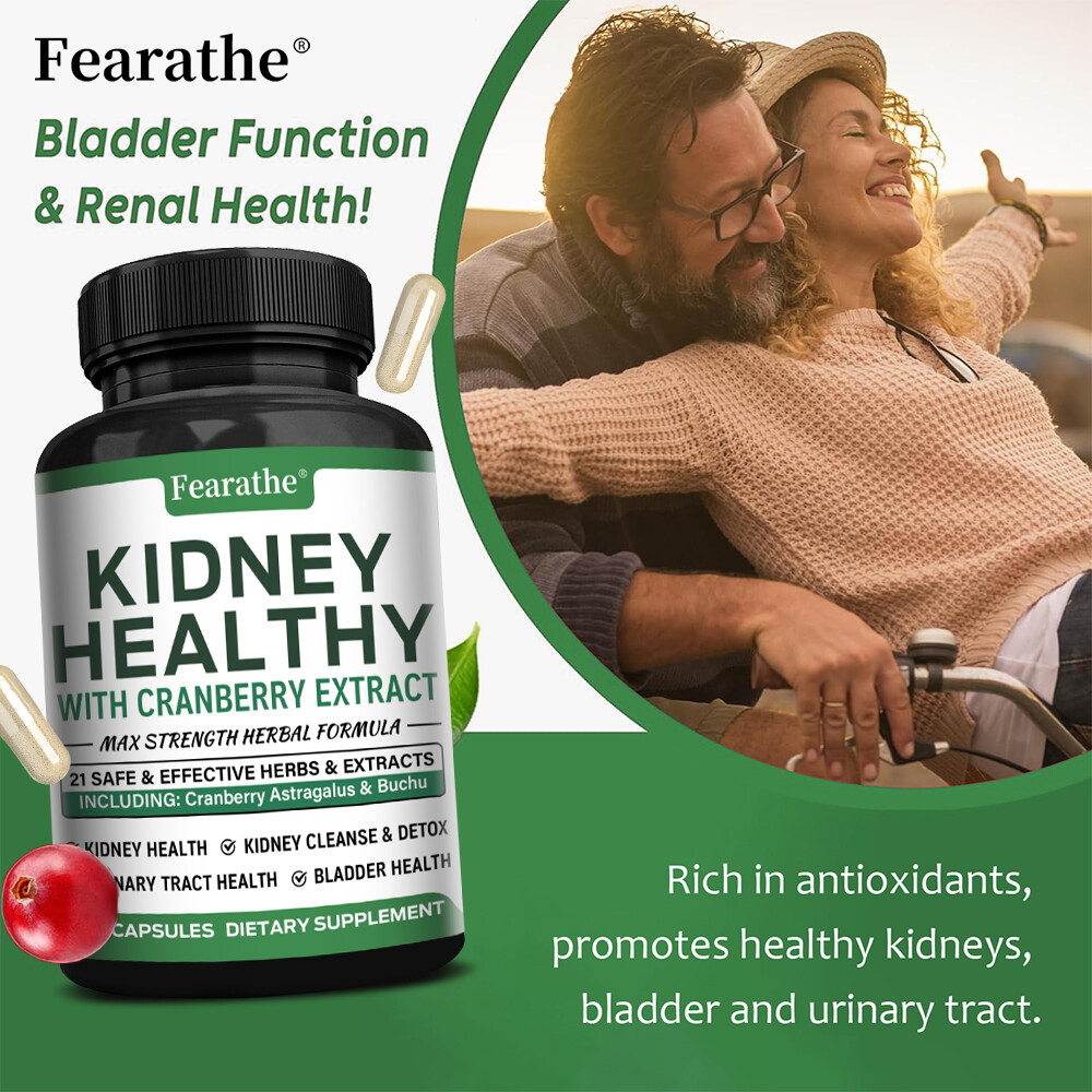 Kidney Health Cleanse Support Detox Natural Supplement High Quality