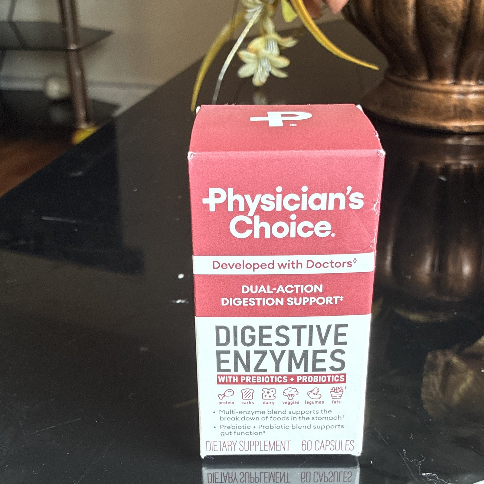 Physician’s Choice Digestive Enzymes + Pre/Probiotics Vegetarian 60 Exp 11/2027