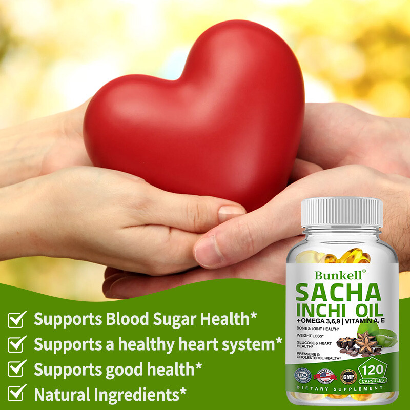 500mg Sacha Inchi Oil Capsules Organic Dietary supplements Antioxidant