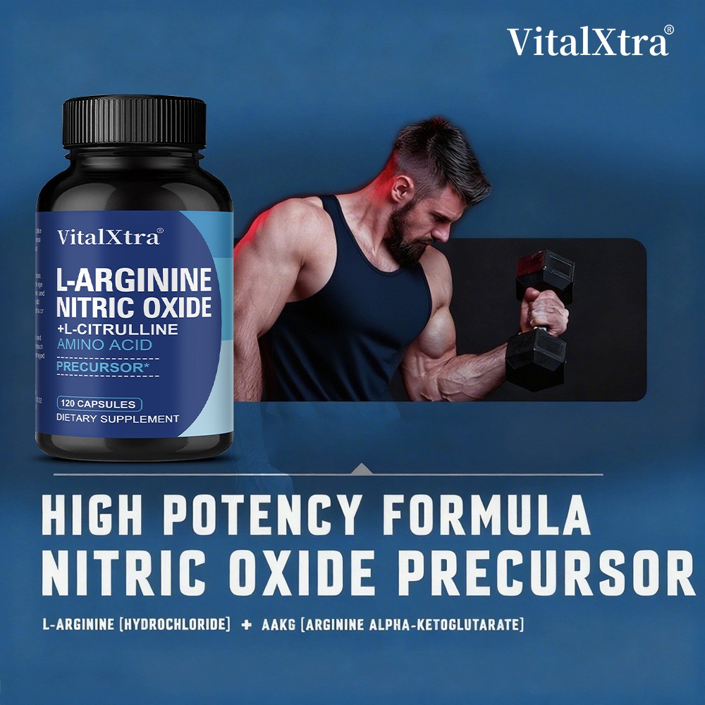Nitric Oxide Booster 30/60/120 Caps Boost Energy,Endurance&Muscle Health Non GMO