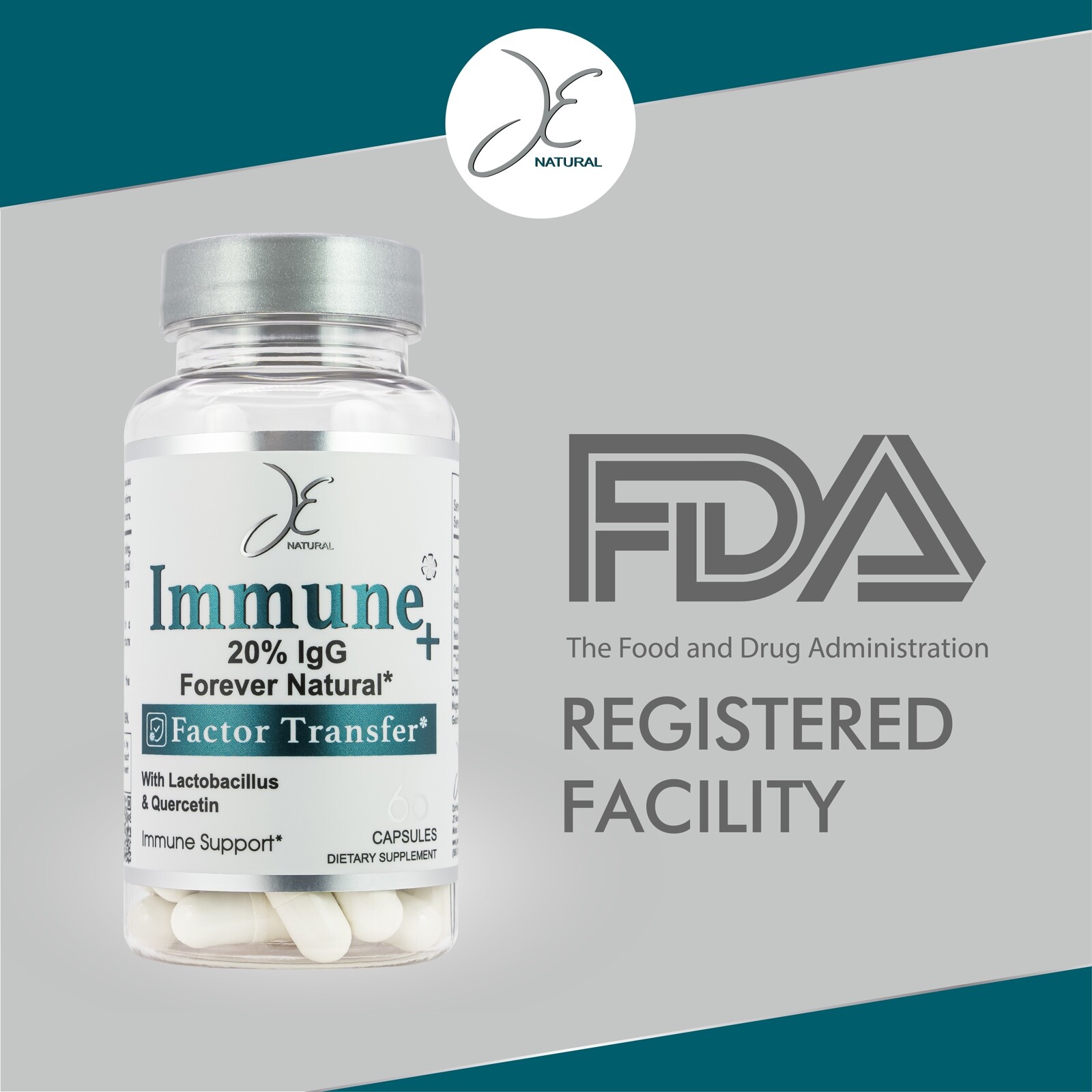 Best Immune System Booster 60 cap Colostrum, Probiotics, Echinacea, Quercetin.