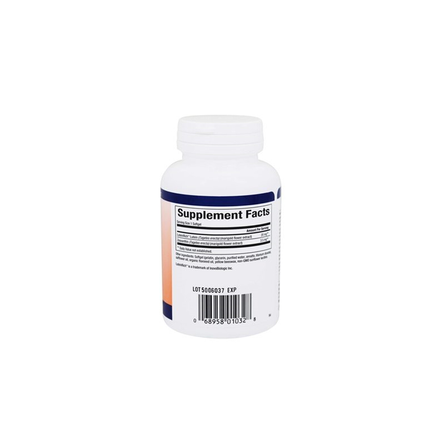 Natural Factors Lutein 20mg,Natural Antioxidant to Support Eye Health,60Sft Gels