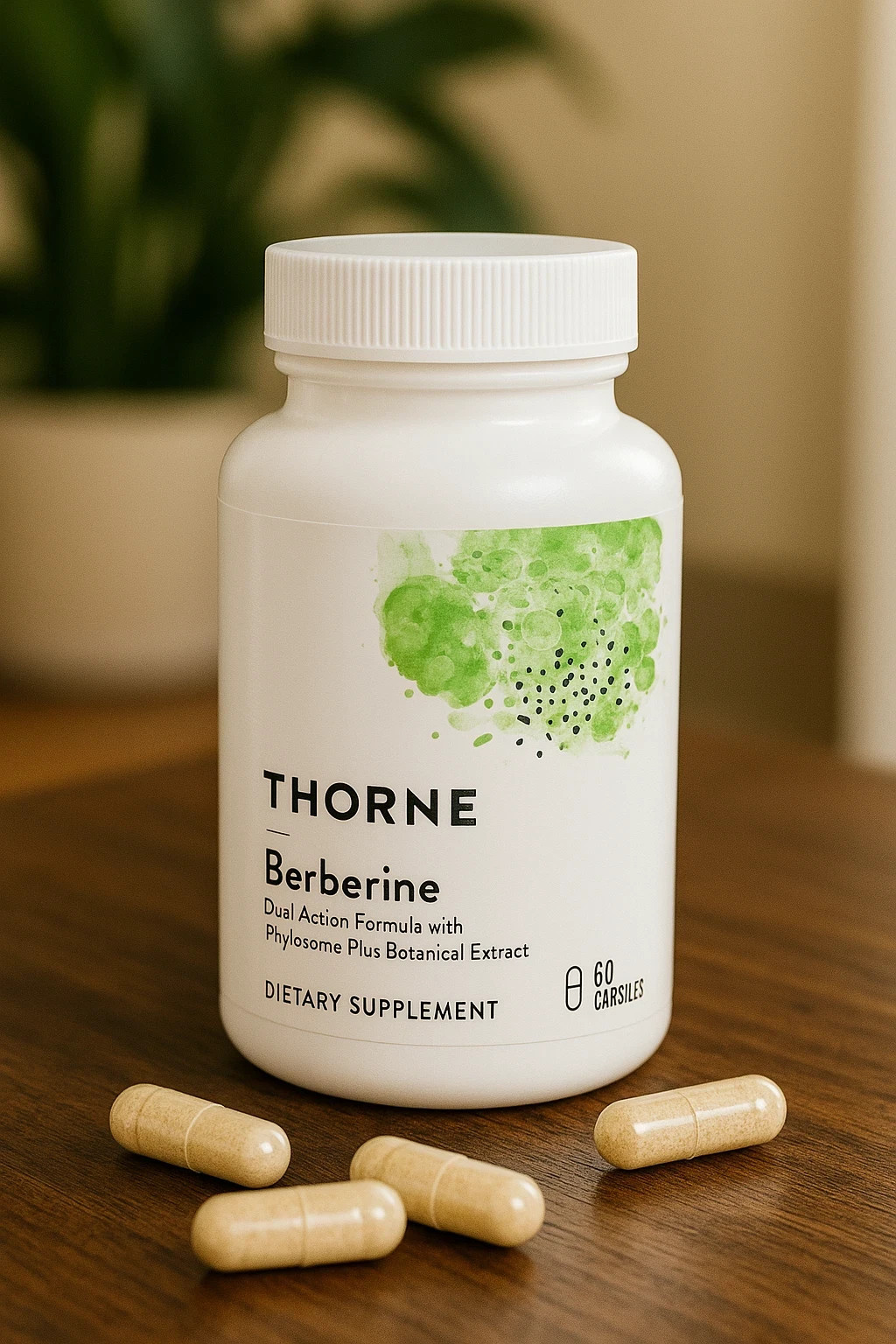 Thorne Berberine 1000mg 60 Caps Glucose Heart Metabolism Support Supplement New