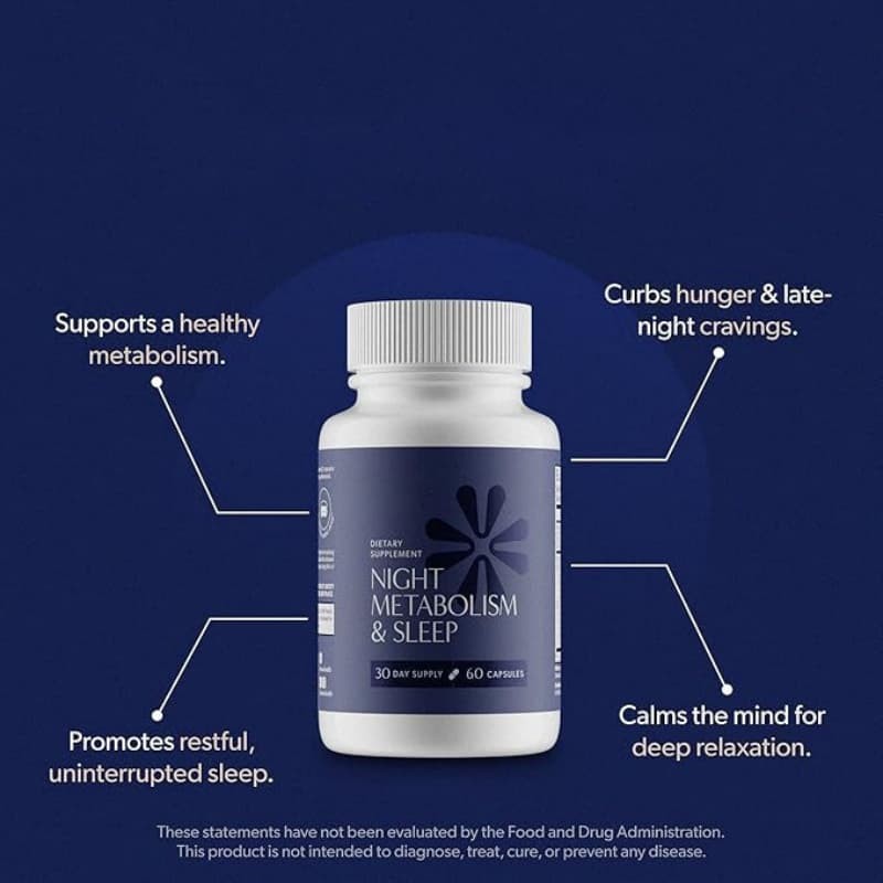 With A Fat-burning Metabolism & Sleep Night Metabolism 60 Capsules Night Bioma