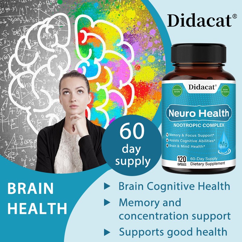 Brain Health Complex | Memory, Focus & Cognitive Support, 30/60/120 Capsule