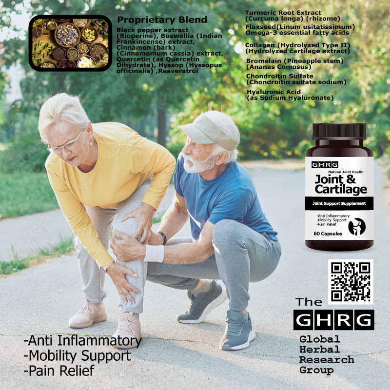 Joint & Cartilage Supplement, Anti Inflammatory, Pain Relief, Mobility Support